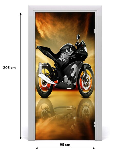 Fototapeta samolepiace na dvere motorka šport 95x205 cm
