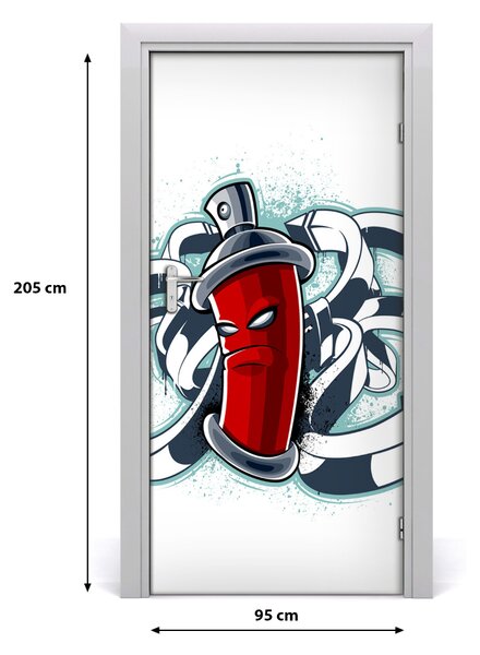 Fototapeta samolepiace na dvere graffiti 95x205 cm