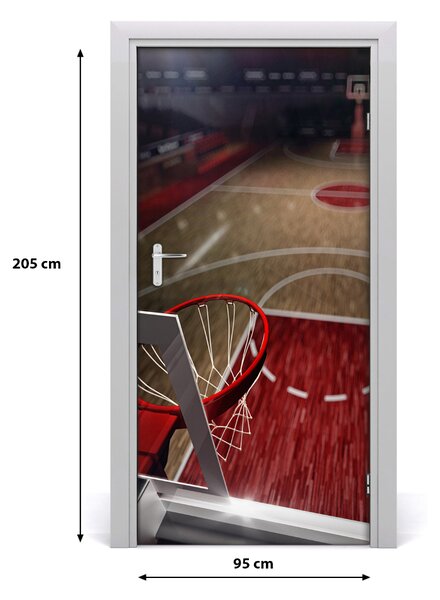Fototapeta samolepiace dvere basketbal ihrisko 95x205 cm