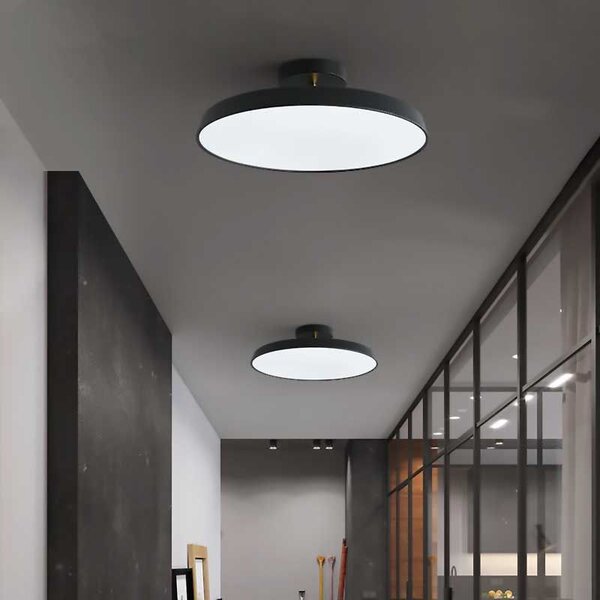 Toolight - Stropné svietidlo 50 cm 5xE27 60W APP860-C, čierna-zlatá, OSW-08956