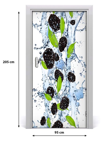 Fototapeta na dvere samolepiace ostružina a voda 95x205 cm