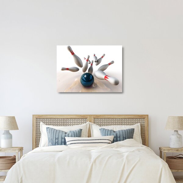 Sklenený obraz - Bowling (70x50 cm)