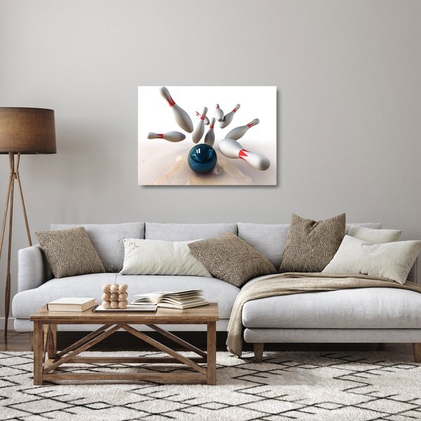 Sklenený obraz - Bowling (70x50 cm)
