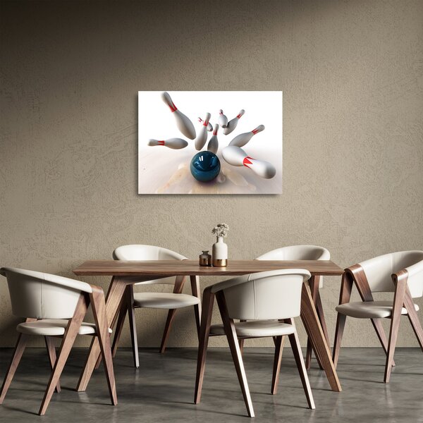 Sklenený obraz - Bowling (70x50 cm)