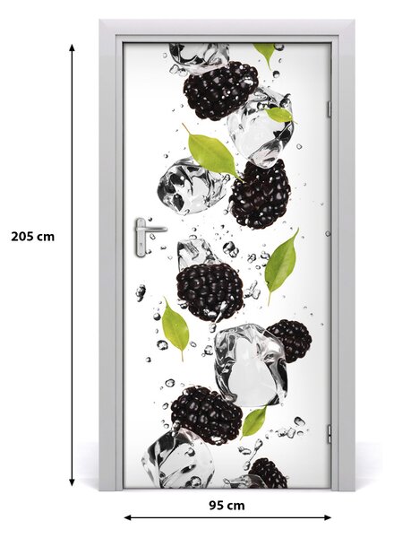 Fototapeta na dvere samolepiace ostružina a voda 95x205 cm