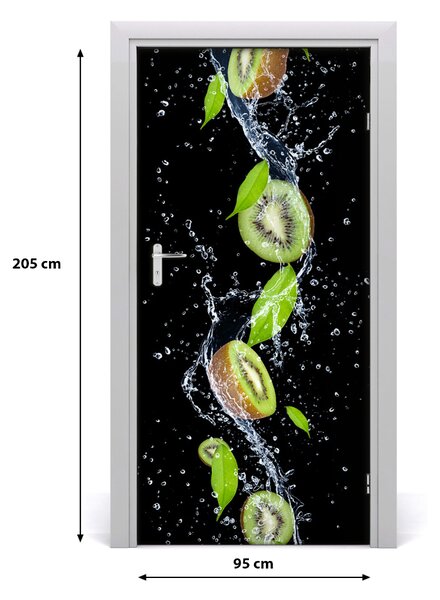 Fototapeta na dvere do domu samolepiace kiwi 95x205 cm