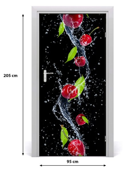 Fototapeta na dvere do domu samolepiace višne 95x205 cm