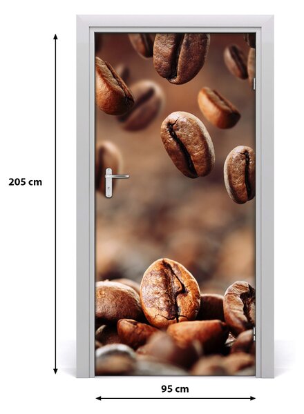 Fototapeta na dvere samolepiace zrnká kávy 95x205 cm