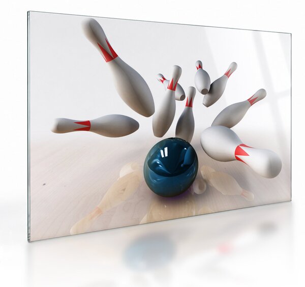 Sklenený obraz - Bowling (70x50 cm)
