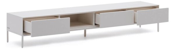 MUZZA TV stolík ranad 195 x 35 cm biely
