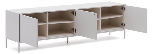 MUZZA TV stolík ranad 195 x 55 cm biely