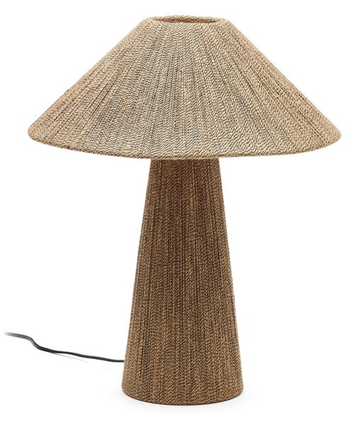 MUZZA Stolná lampa nere 46 cm prírodná