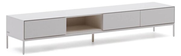 MUZZA TV stolík ranad 195 x 35 cm biely