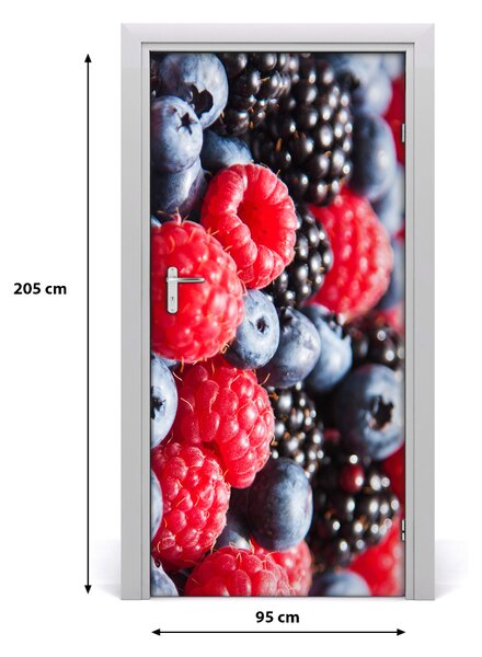 Fototapeta na dvere samolepiace lesné ovocie 95x205 cm
