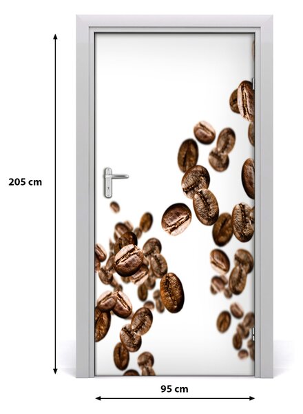 Fototapeta na dvere samolepiace zrnká kávy 95x205 cm