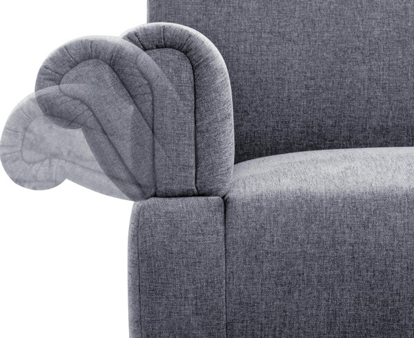POHOVKA, textil, svetlomodrá, modrosivá Sit & More - Sedačky, Online Only