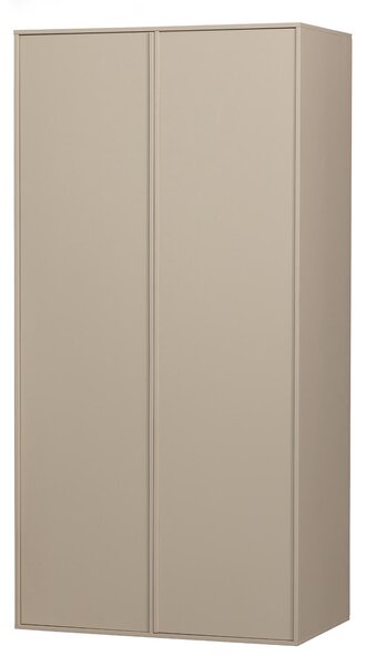 MUZZA ŠATNÍKOVÁ SKRIŇA DARIA DOUBLE 200 X 100 CM BÉŽOVÁ