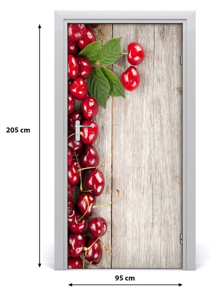 Fototapeta na dvere do domu samolepiace višne 95x205 cm