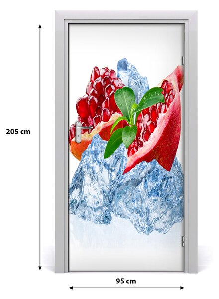 Fototapeta na dvere do domu samolepiace granát 95x205 cm