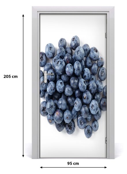 Fototapeta na dvere do domu samolepiace čučoriedky 95x205 cm