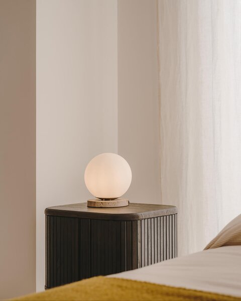MUZZA Stolná lampa lachima biela