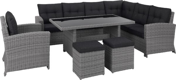ZÁHRADNÁ ZOSTAVA 6-dielne, kov, plast, sklo, textil Ambia Garden - Záhradné zostavy