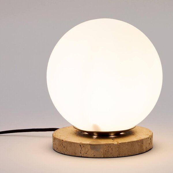 MUZZA Stolná lampa lachima biela
