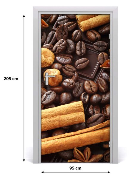 Fototapeta na dvere samolepiace horká čokoláda 95x205 cm