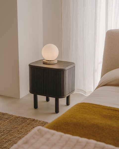 MUZZA Stolná lampa lachima biela