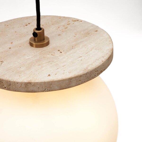 MUZZA Stropná visiaca lampa lachima biela