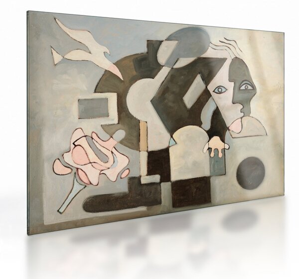 Sklenený obraz - Kubizmus (70x50 cm)