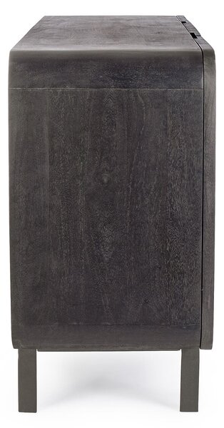 MUZZA Komoda Sarrina 145 x 82 cm čierná