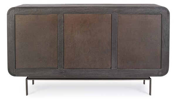 MUZZA Komoda Sarrina 145 x 82 cm čierná
