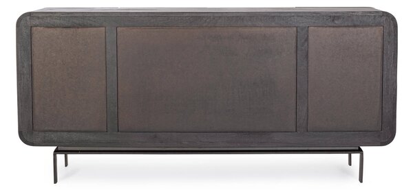 MUZZA Komoda Sarrina 180 x 82 cm čierná