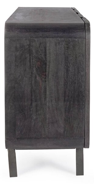 MUZZA Komoda Sarrina 180 x 82 cm čierná