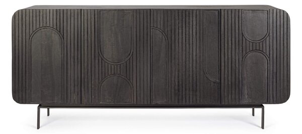 MUZZA Komoda Sarrina 180 x 82 cm čierná