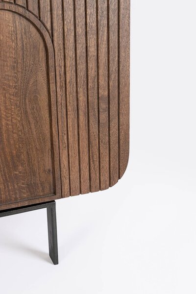 MUZZA Komoda Sarrina 180 x 82 cm hnedá
