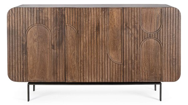 MUZZA Komoda Sarrina 180 x 82 cm hnedá