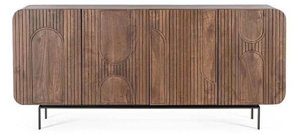 MUZZA Komoda Sarrina 180 x 82 cm hnedá