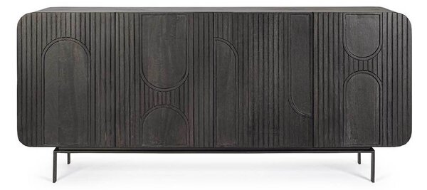 MUZZA Komoda Sarrina 180 x 82 cm čierná