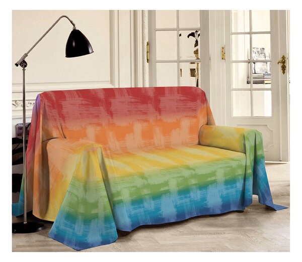 Viacúčelová prikrývka Piquet Dúha viacfarebná Farba Viacfarebná Rozmery 170x280 cm