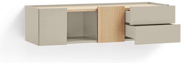 MUZZA TV stolík Oma 110 x 35 cm béžová