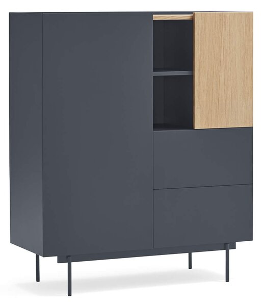 MUZZA Kabinet Oma 110 x 120 cm modrý