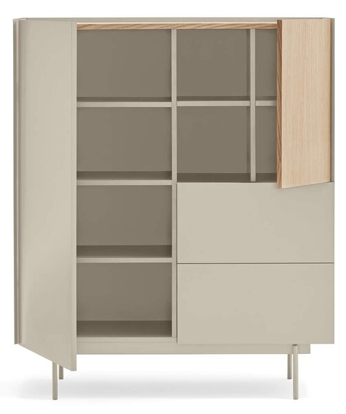 MUZZA Kabinet Oma 110 x 120 cm béžový