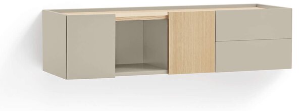 MUZZA TV stolík Oma 110 x 35 cm béžová