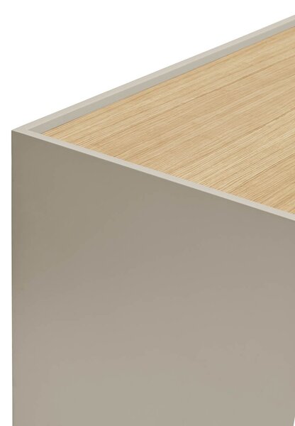 MUZZA TV stolík Oma 110 x 35 cm béžová