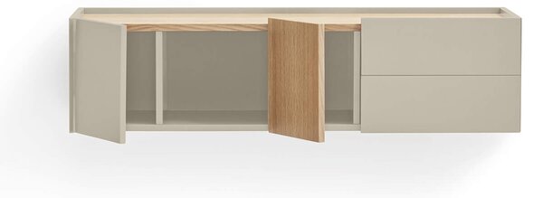 MUZZA TV stolík Oma 110 x 35 cm béžová