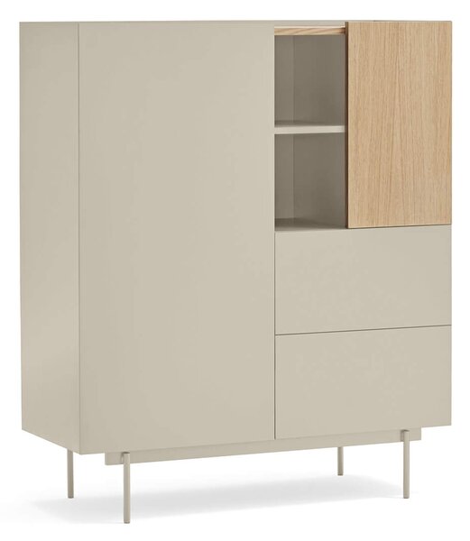 MUZZA Kabinet Oma 110 x 120 cm béžový