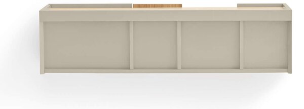 MUZZA TV stolík Oma 110 x 35 cm béžová