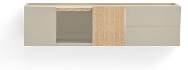 MUZZA TV stolík Oma 110 x 35 cm béžová